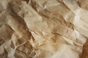 Canvas Print - A detailed view of a piece of brown paper. Can be used for various creative projects