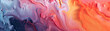 Close-up View of Vibrant Liquid Painting Artwork