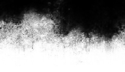 halftone gradient abstract vector halftone pattern in monochrome gradient. creative design with dots