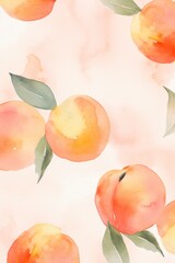 Canvas Print - Peach subtle watercolor, seamless tile