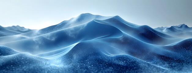 Wall Mural - blue and white background with a modern wave. abstract blue background