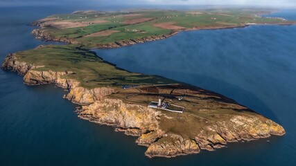 Canvas Print - Mull of Galloway which is Scotland's most southerly point