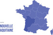 Infographie Carte France Nouvelle Aquitaine