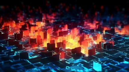 Digital abstract background Can be used in the description Ai Generative