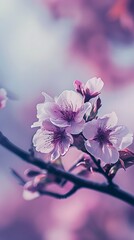 Canvas Print - purple hibiscus flowers mobile wallpaper. close up of flower