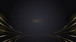 © Arfan Zidny - Abstract modern luxury gold line podium award in black background. Vector design