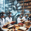 © Fintograf - Librarian wearing virtual reality