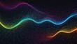abstract blue background with space , Wave of bright particles. Sound and music visualization created with generative ai	