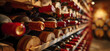 lots of wine bottles in a wine cellar