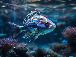 fish in aquarium