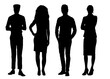 People silhouettes 113