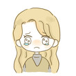 © melon - 泣いている女性のイラスト