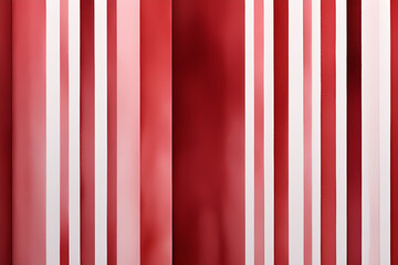 Wall Mural - beauty in contrast: watercolor stripe texture painted in red on white background generative ai