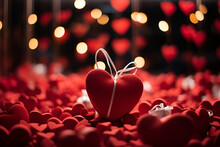 Keywords And Phrases For Valentine's Day Heart-shaped Background: Valentine's Day, Love Heart, Heart Shape, Red Heart, Gift, Heart-shaped Chocolate, Chocolate, Iridescence, Candlelight, February 14, Q