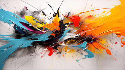 abstract expressionist algorithm creating art with virtual brushstroke that no human could replicate