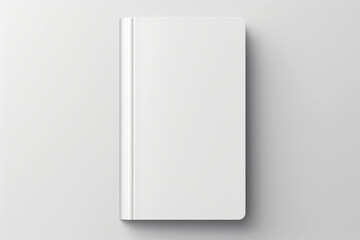 blank white book cover for mockup. isolated background . Generative AI