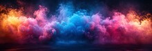 Bright Inexpensive Fireworks Blue Pink Smoke, Background HD, Illustrations