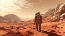 Virtual Reality Simulations For Astronaut Mars Missions Solid Background