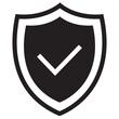 © R90 Galeri - check mark icon, shield icon design vector logo template , Shield with check mark icon. Shield check mark logo. Protection approve sign.Strong protection tick shield. Tick mark approved.