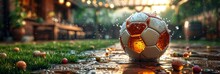 Soccer 60Th Birthday Ball Beer, Background HD, Illustrations