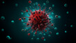 corona virus 2019-ncov flu outbreak, covid-19 3d banner illustration, microscopic view, 3d illustration China corona virus Spreads in Asia, Corona virus, Generative AI