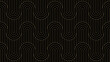 © Strawberry Blossom - Luxury gold background pattern seamless geometric wave line circle abstract design vector. Christmas background.