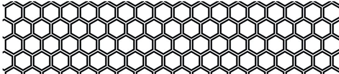 Honeycomb pattern vector, seamless hexagons background