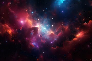Wall Mural - Galaxy and stars. Deep space in the sky. Nebula. image space art