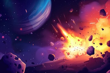 Wall Mural - Galaxy and stars. Deep space in the sky. Nebula. image space art