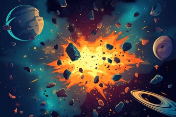 Wall Mural - Galaxy and stars. Deep space in the sky. Nebula. image space art
