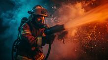 A Firefighter Among The Flames