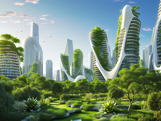 green future modern city