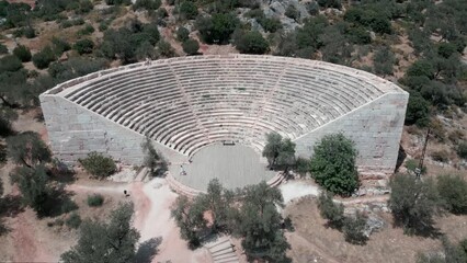 Wall Mural - Ancient Theater Aerial Landscape View