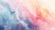 Abstract watercolor background with aesthetic soft gradients in pastel colors
