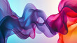 Blue, purple, pink, red and orange flowing abstract background. Concept of soft and relaxing visuals, calming rhythms.