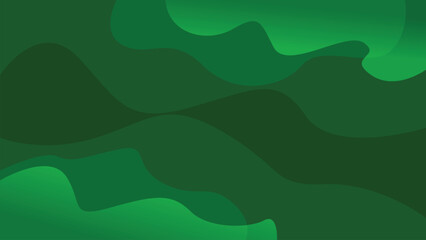 Wall Mural - Abstract green wave background. Abstract green fluid shape gradient background with screen and overlay layers.