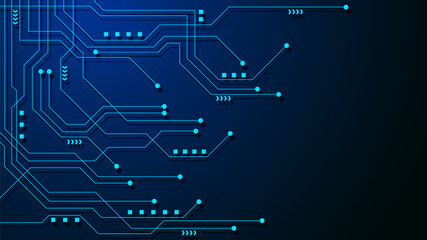 Wall Mural - hi-tech digital data abstract design