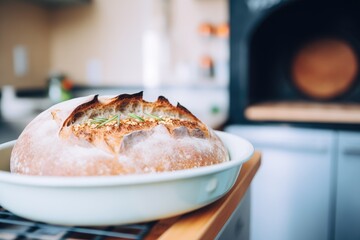 Sticker - freshly baked sourdough pulled out of the oven