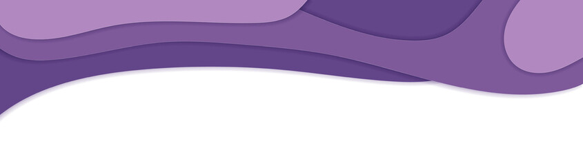 Wall Mural - paper cut divider header for app, banners or posters. set of template dividers shapes for website. c