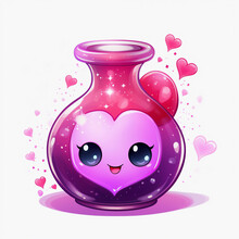 Valentines Day Love Potion Clip Art 