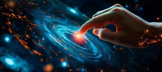 a hand touching a rocket. how to improve web search engine ranking?, in the style of a futuristic sp