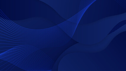 blue background abstract art vector with shapes. blue presentation background design for poster, fly