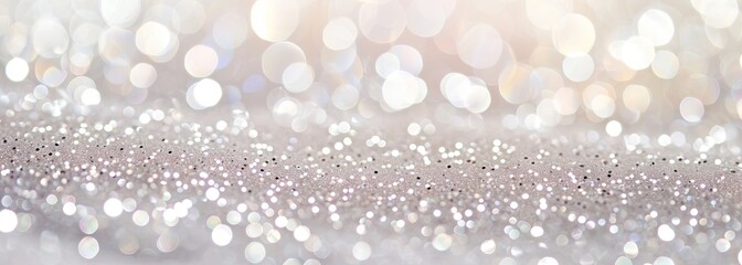 Wall Mural - Beautiful shiny white glitter background