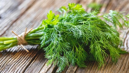 Canvas Print - fresh herbs dill