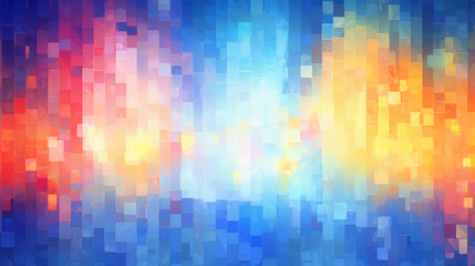 Wall Mural - a mesmerizing 3d abstract multicolor visualization