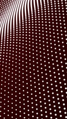 waving dot and small circle particles abstract background of yellow color. abstract particle foam fi