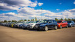 © alexkich - cars parked in row on outdoor parking