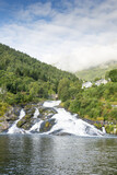 Fototapeta  - Hellesyllt waterfall Norway.