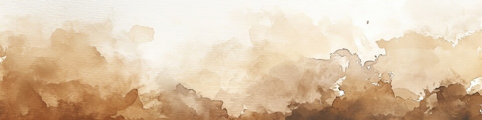 Poster - Abstract watercolor background in shades of brown