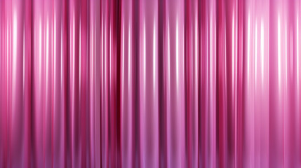 Wall Mural - Striped candy pink studio backdrop with empty space for your content